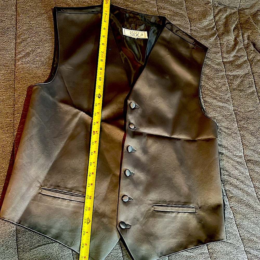 After Six Formal Linen Suit Vest - Picture 5 of 6